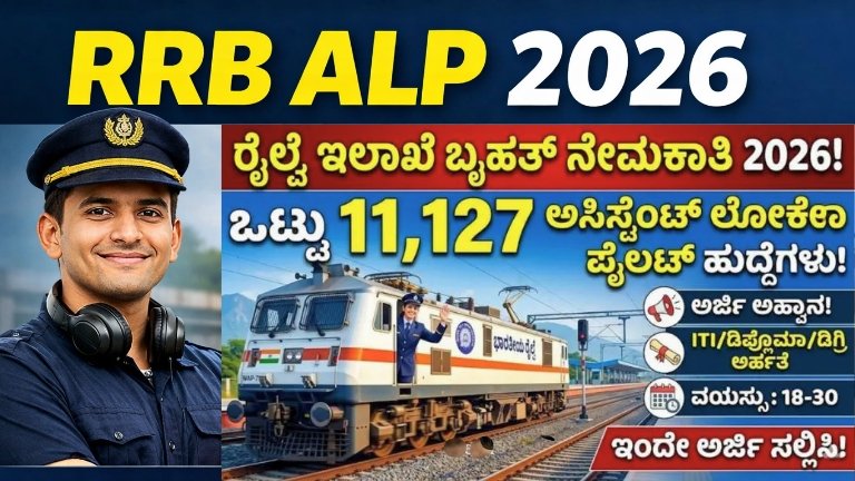 "RRB ALP 2026 – 11,127 Jobs | Salary ₹19,900 | Apply Online"